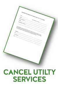 CANCEL UTILITY SERVICES