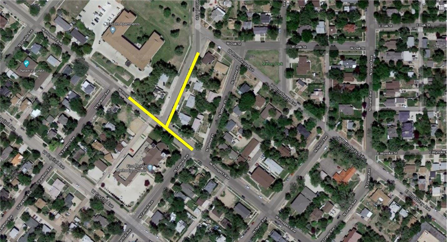 PROSPECT AVE CLOSURE MAP