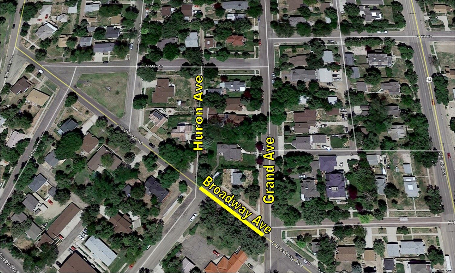 BROADWAY_GRAND TO HURON MAP