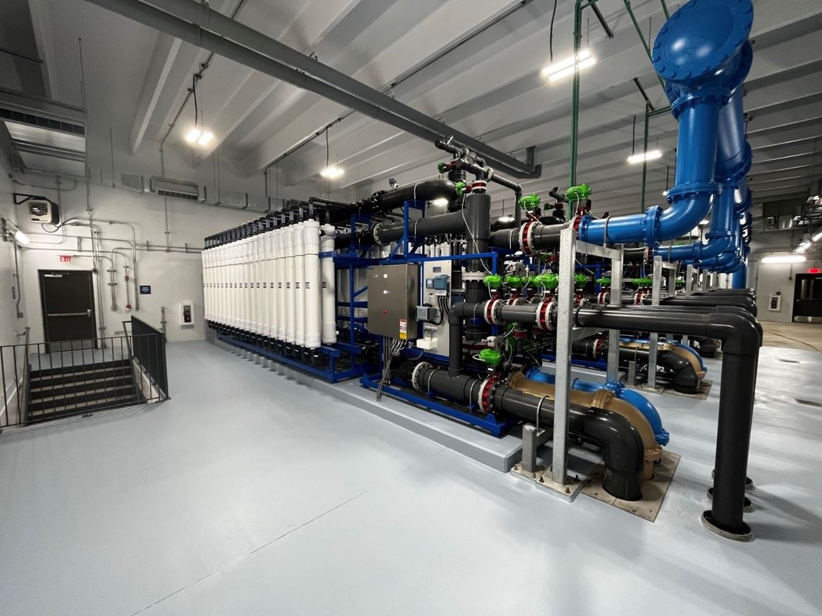 interior of water treatment