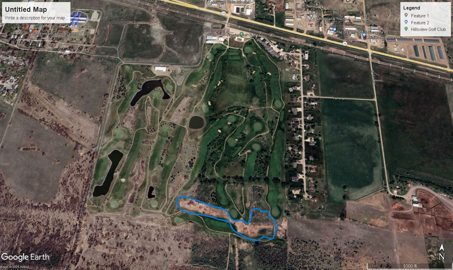 3.15.24_PRESCRIBED BURN MAP_HILLSVIEW GOLF COURSE