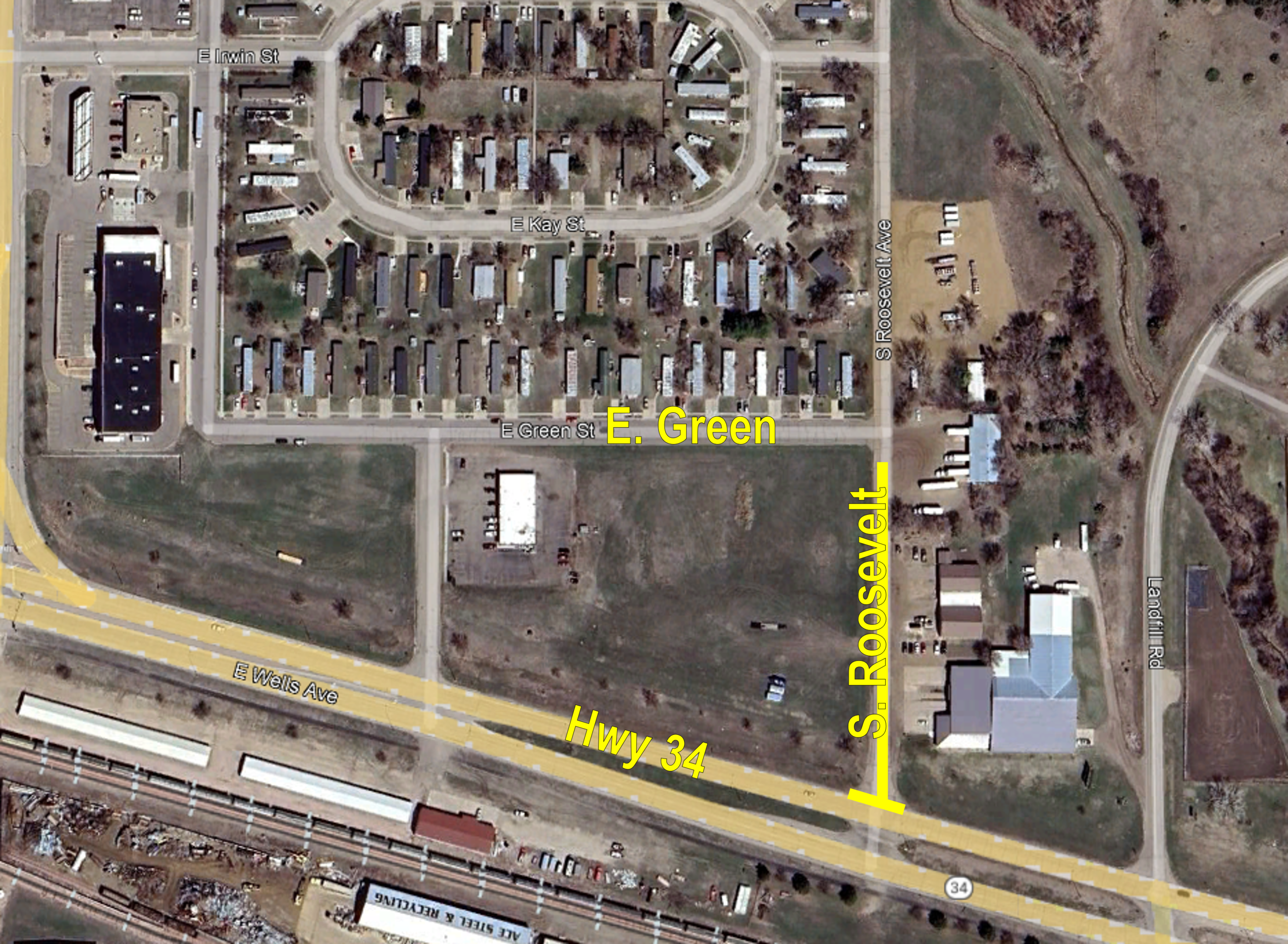 3.28.24_INTERSECTION OF ROOSEVELT & HWY 34 CLOSURE MAP 