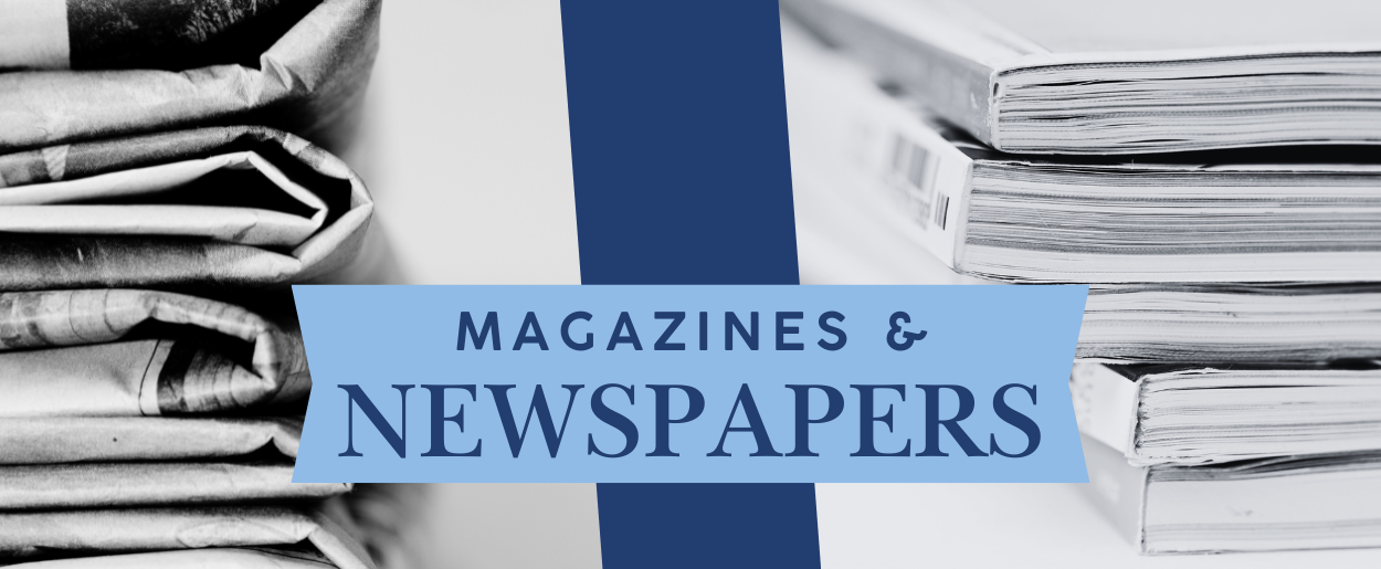 magazines and newspapers