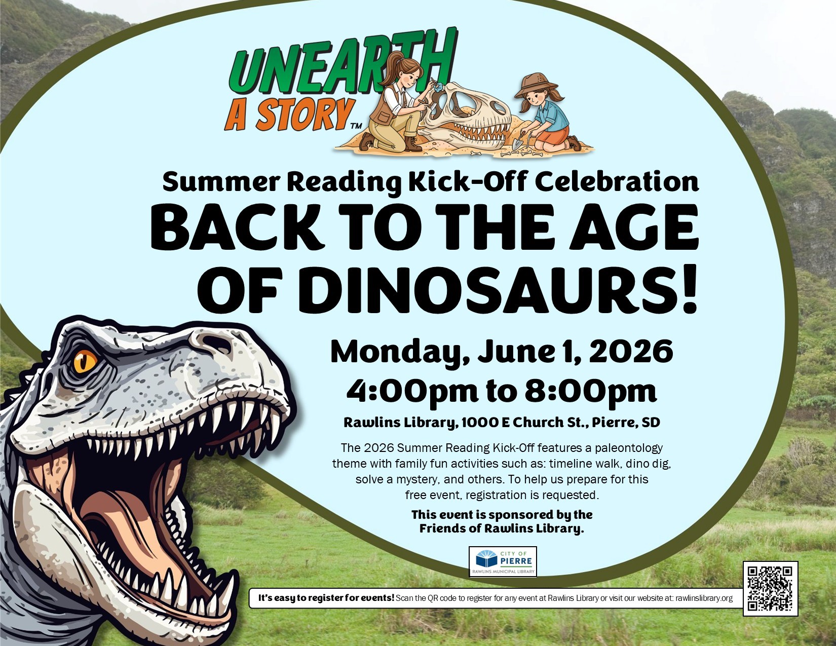 2026 Summer Reading Kick-off Celebration sign