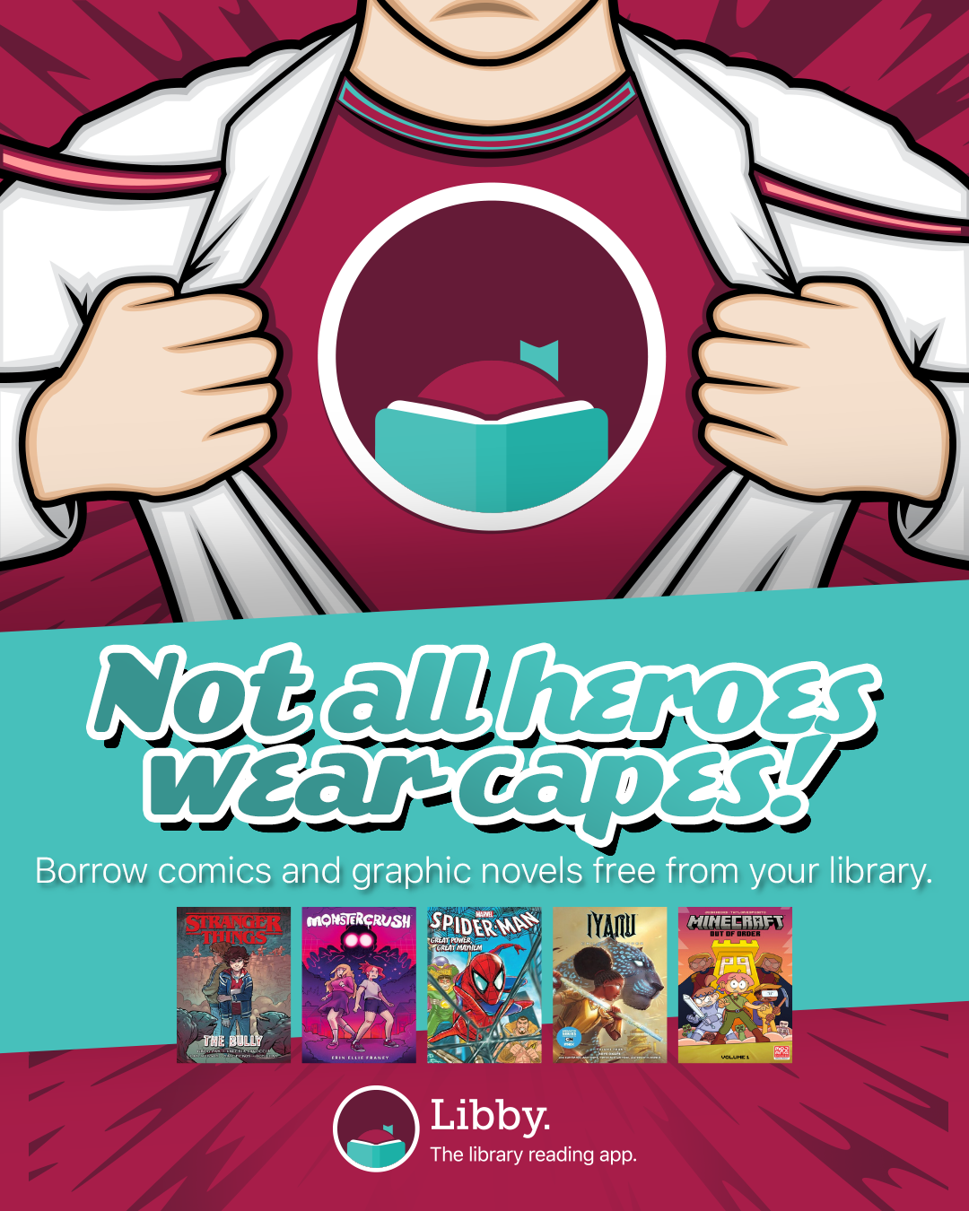 Not All Heros Wear Capes - Libby Comics and graphic novels